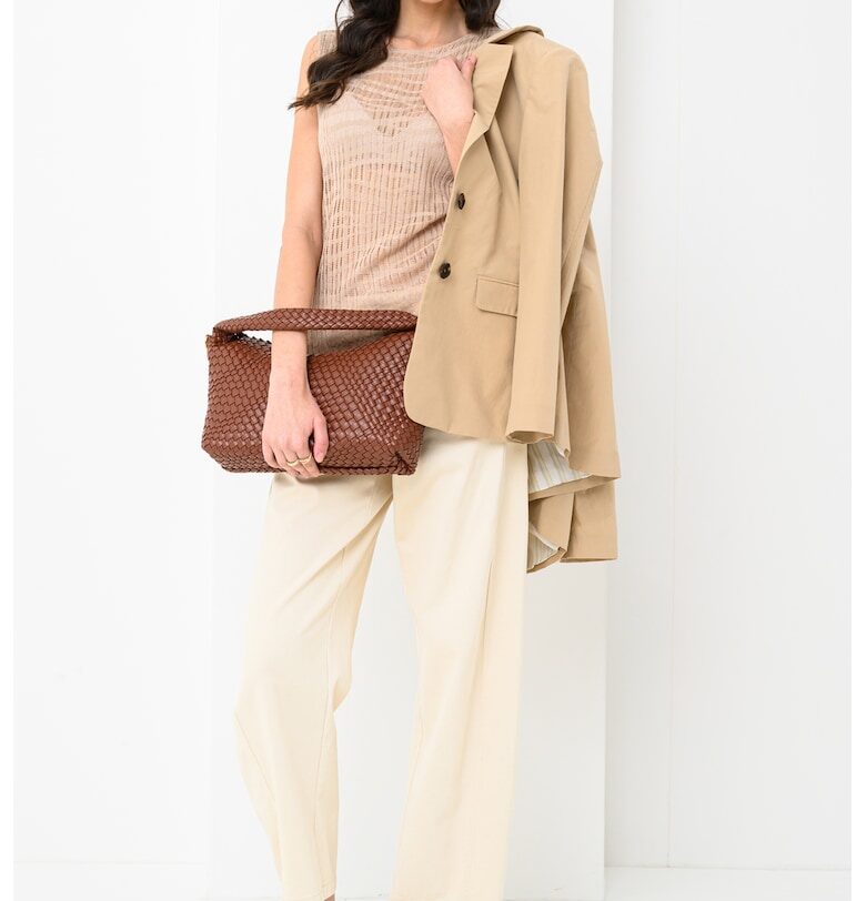 Блуза с полупрозрачни ръкави - Бежов Attic and Barn