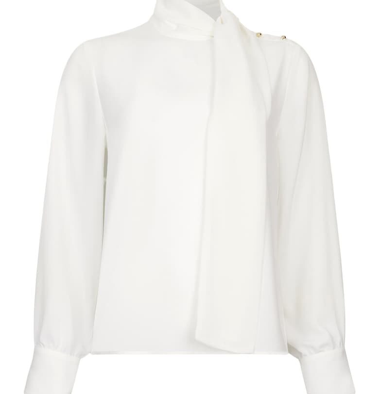 Блуза с шалче - Бял Liu Jo