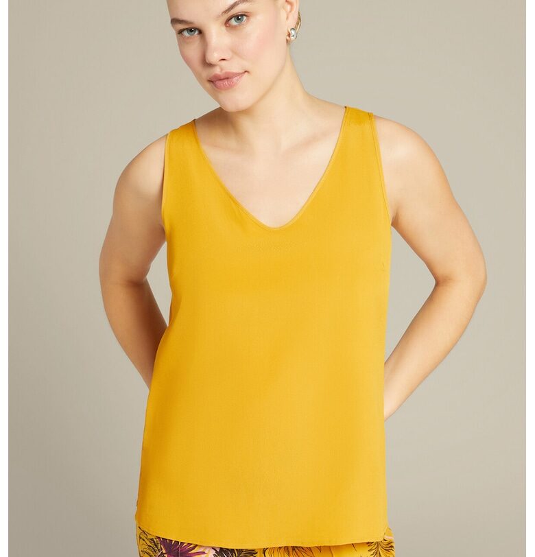 Блуза с шпиц - Шафраново жълто ELENA MIRO