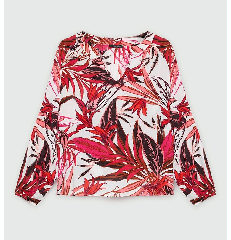 Блуза тип туника с принт - Червен/Бордо/Бял Fiorella Rubino