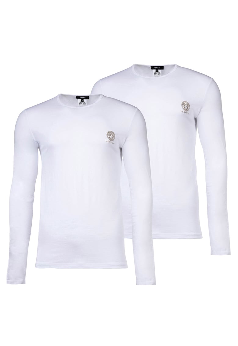 Блузи с памук - 2 броя - Бял Versace