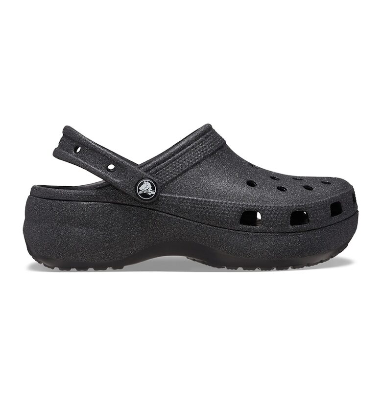 Бляскаво сабо - Избеляло черно Crocs