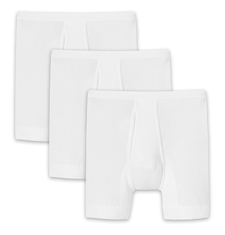 Боксерки с еластична талия - 3 чифта - Бял Schiesser