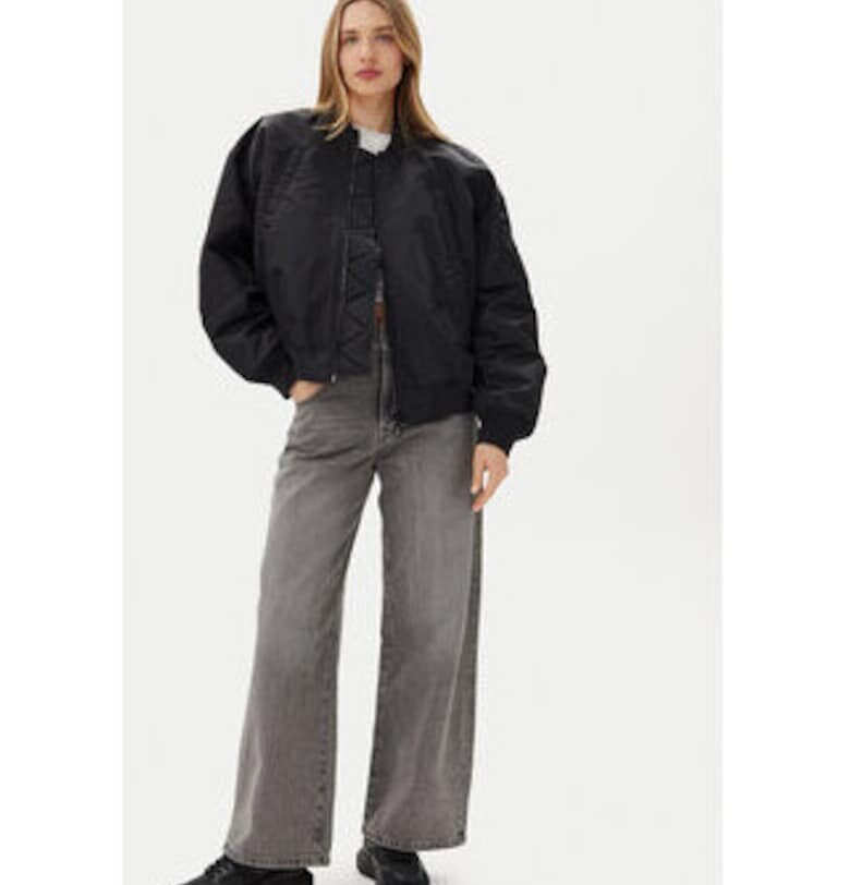 Бомбър яке G STAR RAW - модел Macro Balloon - черно - 100% рециклиран полиамид G-Star RAW