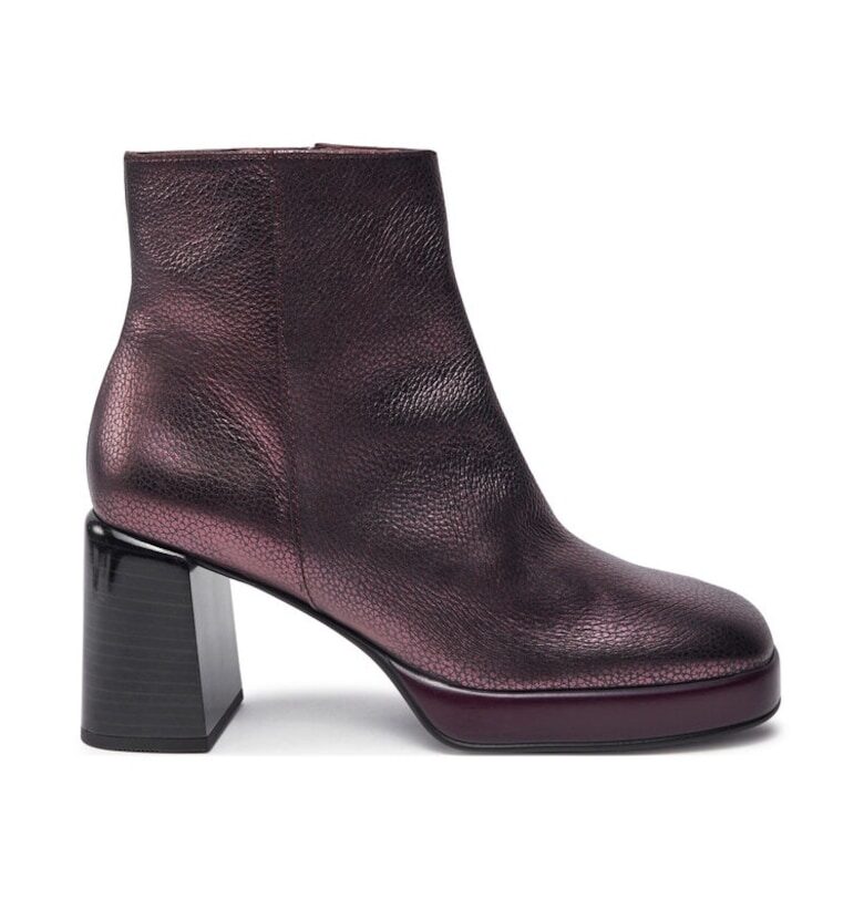 Боти Bolmet-I24 HI243674 Cherry -  Естествена кожа Hispanitas