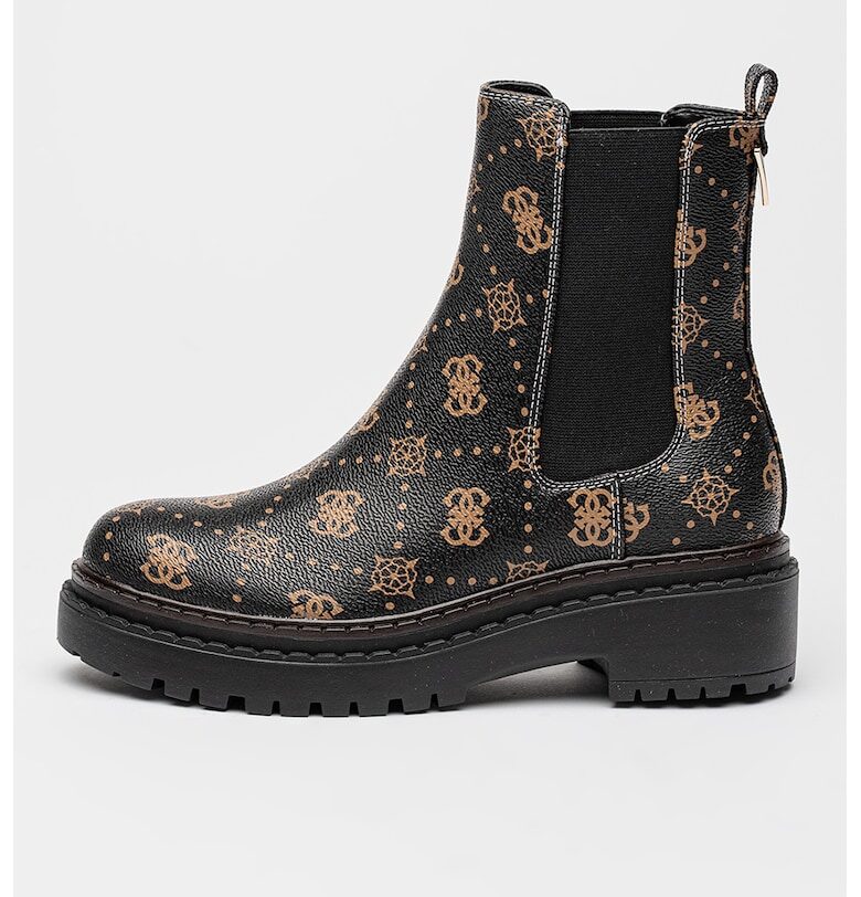 Боти Chelsea от еко кожа - Черен/Персийски портокал GUESS