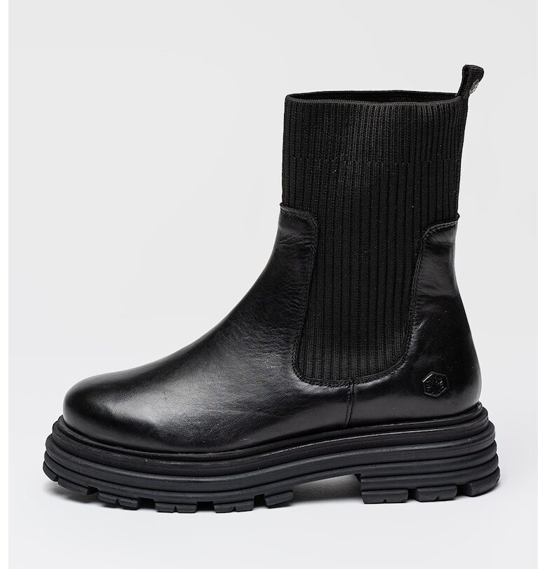 Боти Fiorenza с масивен ток - Черен Lumberjack