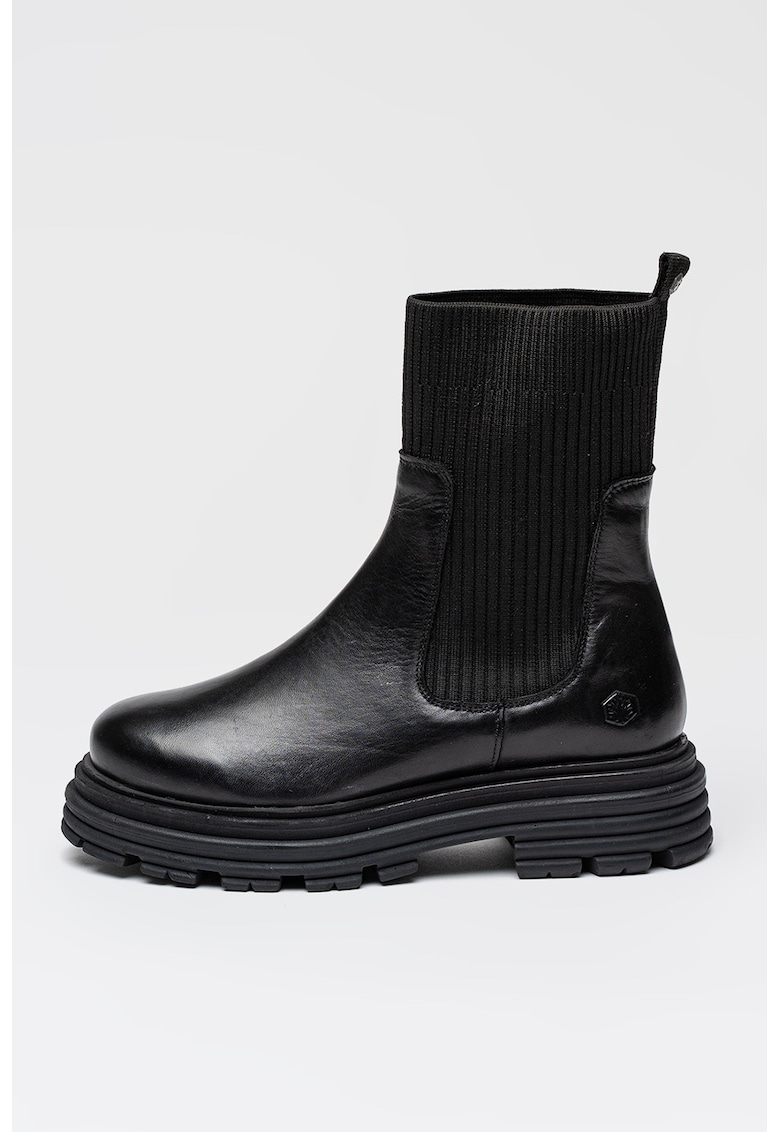 Боти Fiorenza с масивен ток - Черен Lumberjack