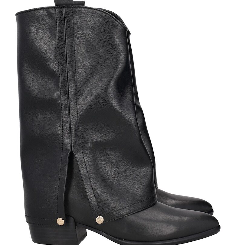 Боти Giselle със застъпен дизайн - Черен Tosca Blu