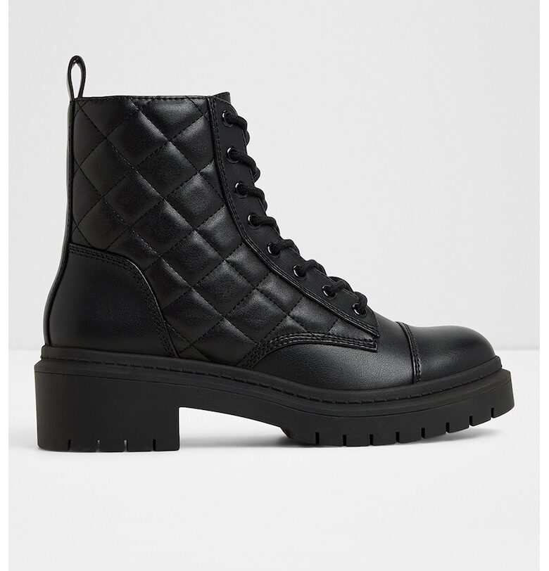 Боти Goer от еко кожа с подсилен връх - Избеляло черно Aldo