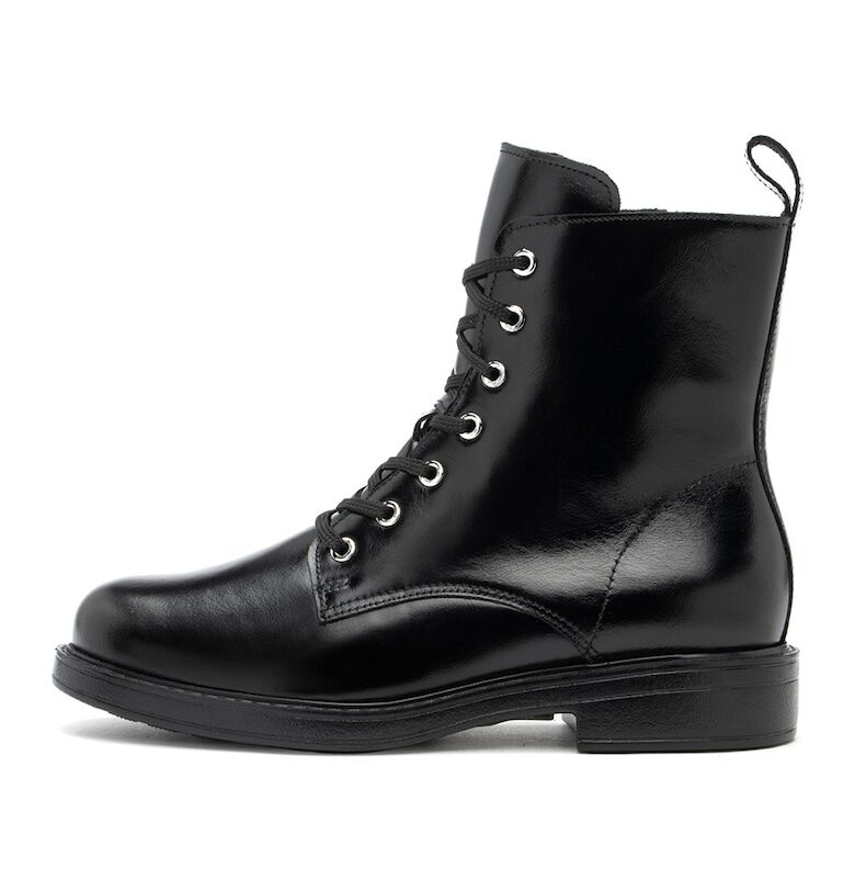 Боти Natalie от лачена кожа - Черен RYLKO