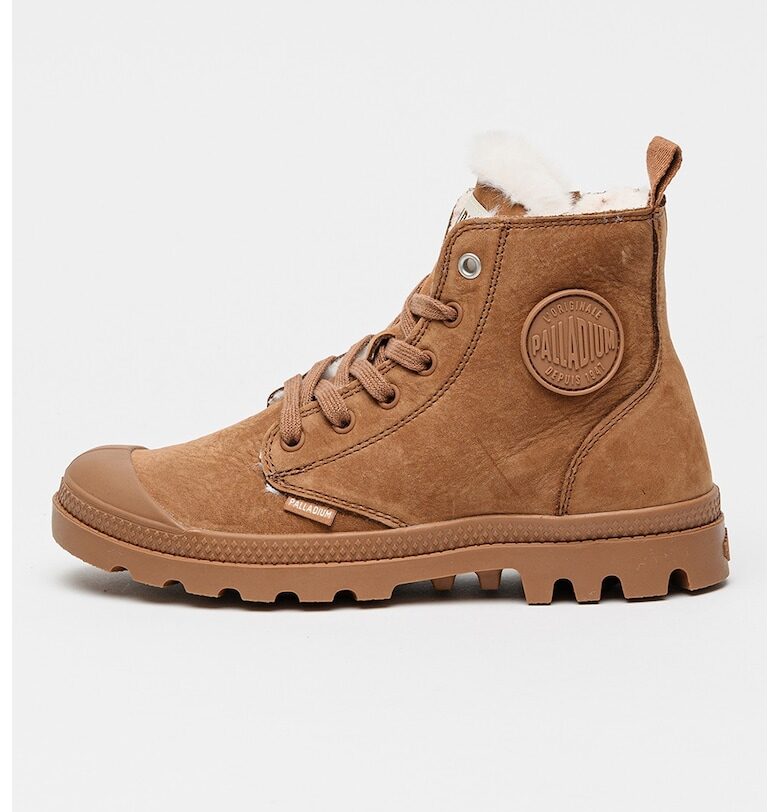 Боти Pampa Hi Zip WL от набук - Коняк кафяв Palladium