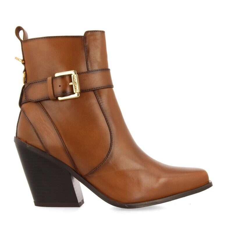 Боти Sandved с кубински ток - Канелено кафяво Gioseppo