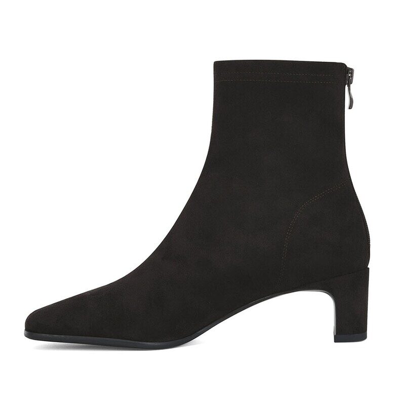 Боти от еко велур - Кафяв Potamy