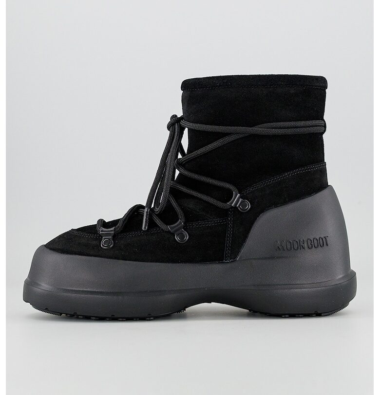 Боти от еко велур - Черен Moon Boot