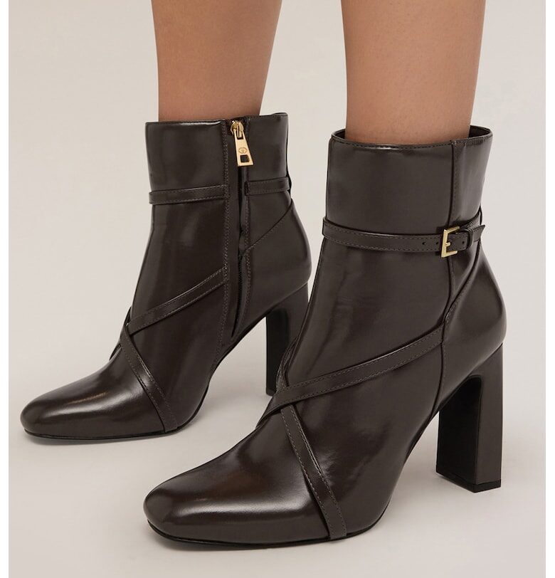 Боти от еко кожа - Тъмнокафяв Motivi