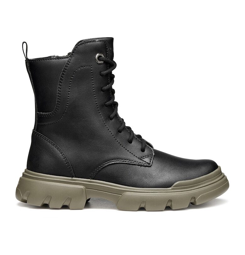 Боти от еко кожа - Черен Geox