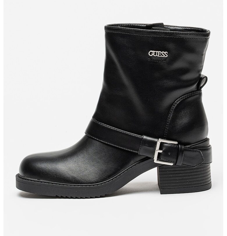 Боти от еко кожа с масивен ток - Черен GUESS