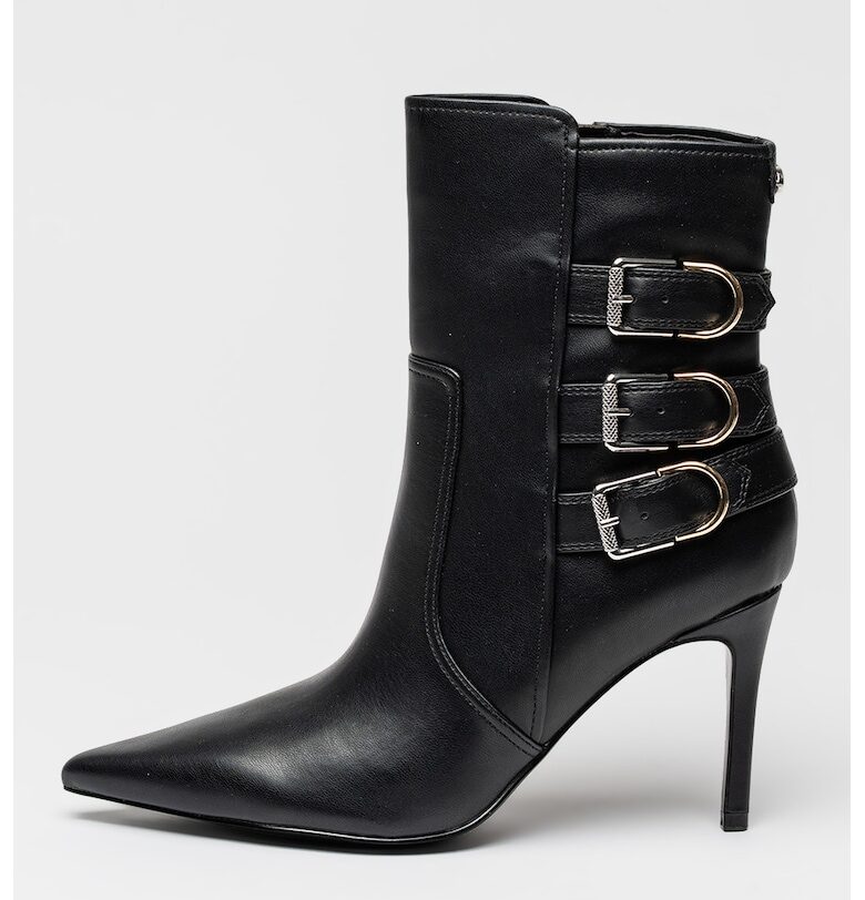 Боти от еко кожа с ток - Черен GUESS