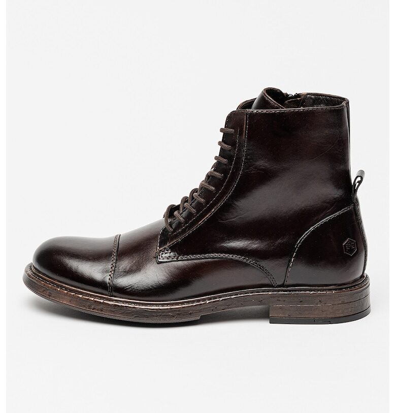 Боти от кожа с връзки - Тъмнокафяв Lumberjack