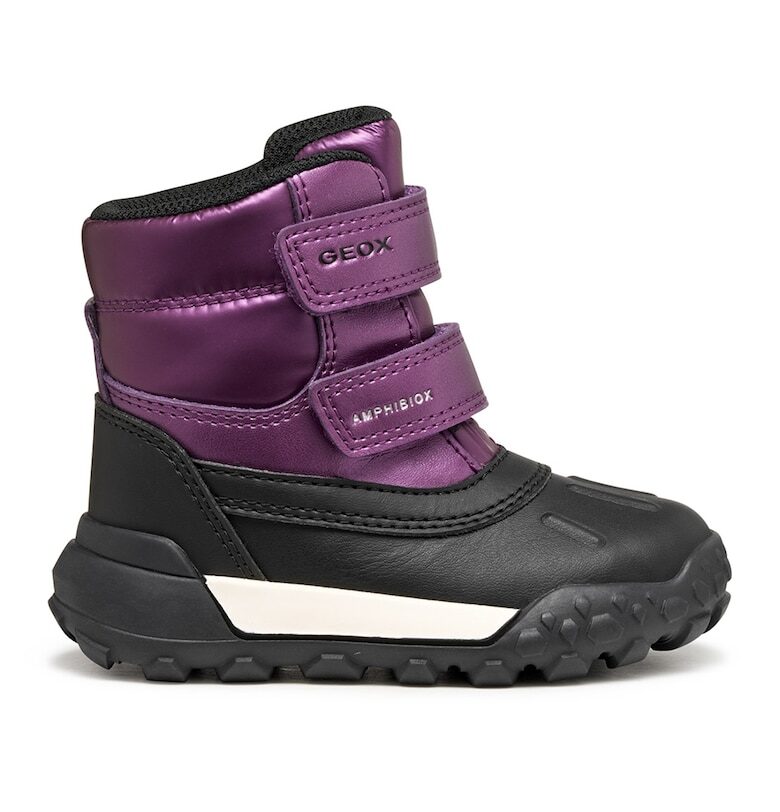 Боти с велкро - Черен/Виолетов Geox