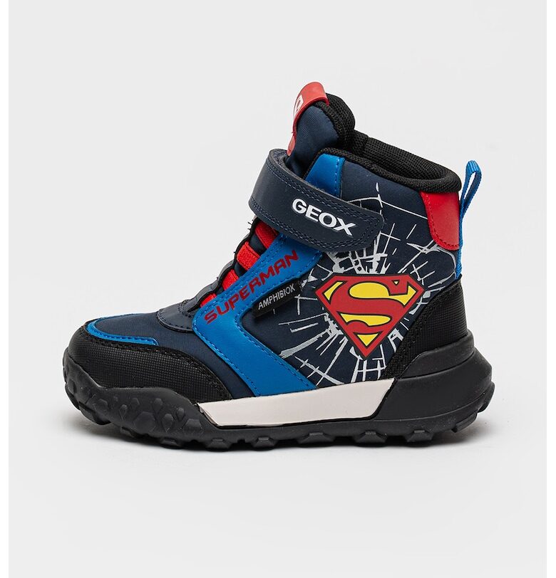 Боти с велкро и шарка на Superman - Червен/Тъмносин Geox