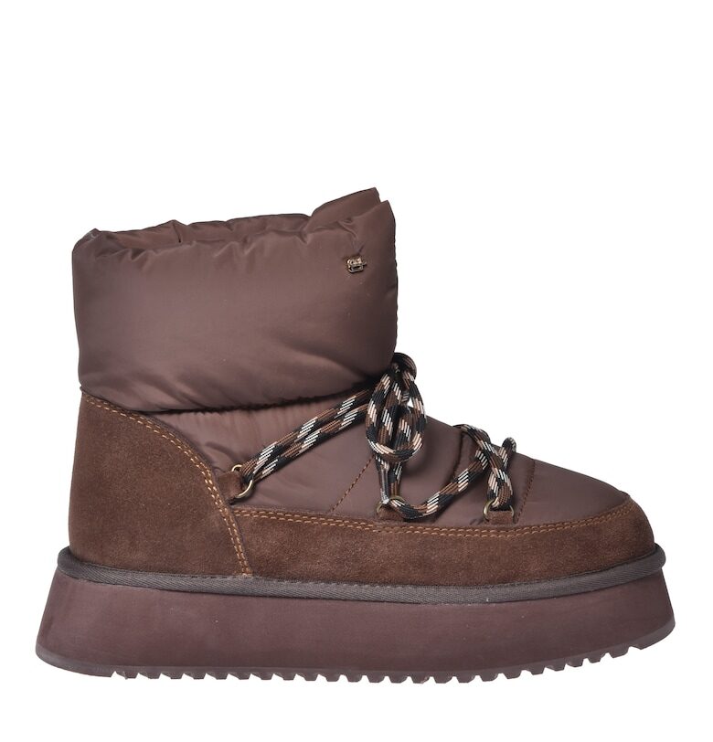 Боти с велур - Сиво-кафяв Baldinini