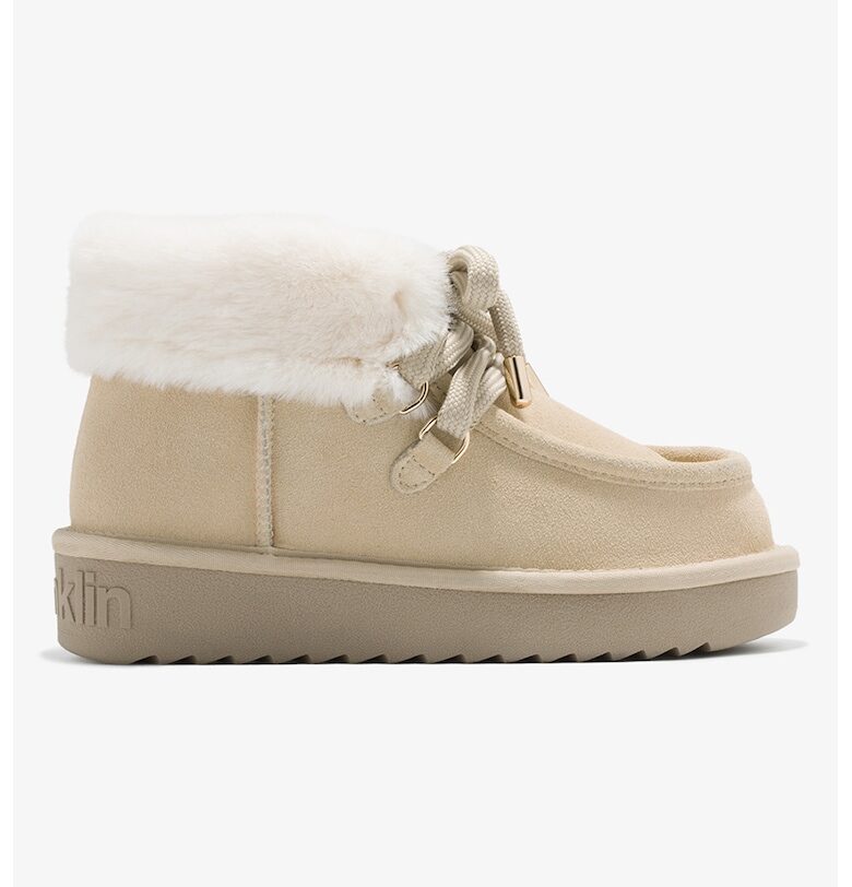 Боти с еко пух - Слонова кост/Бежов/Светло бежово DFranklin