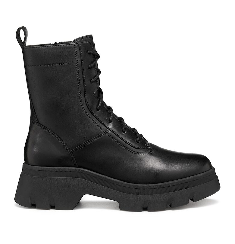 Боти с кожа и еко кожа - Черен Geox