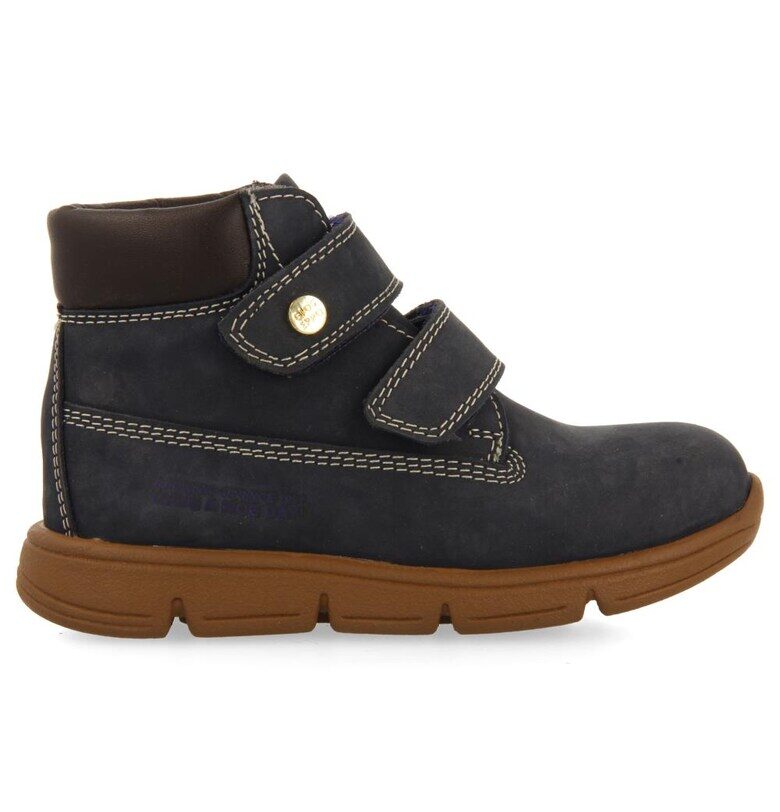 Боти с контрастни шевове - Тъмносин Gioseppo