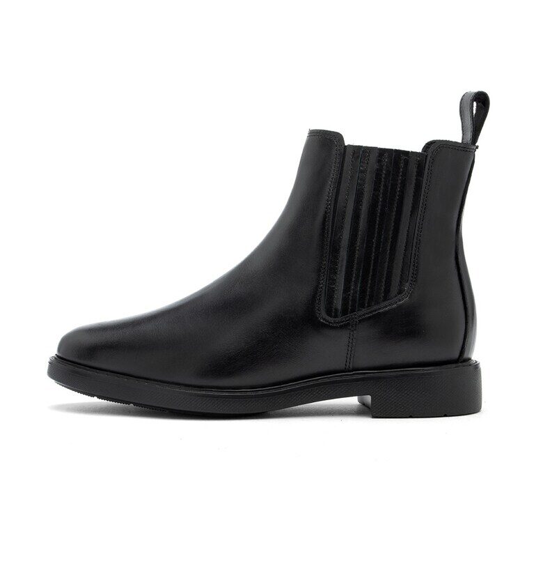 Боти с масивен ток - Черен RYLKO