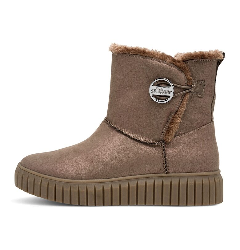 Боти с цип - Канелено кафяво sOliver