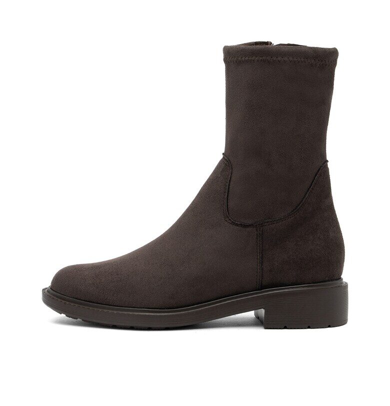 Боти с цип - Тъмнокафяв RYLKO