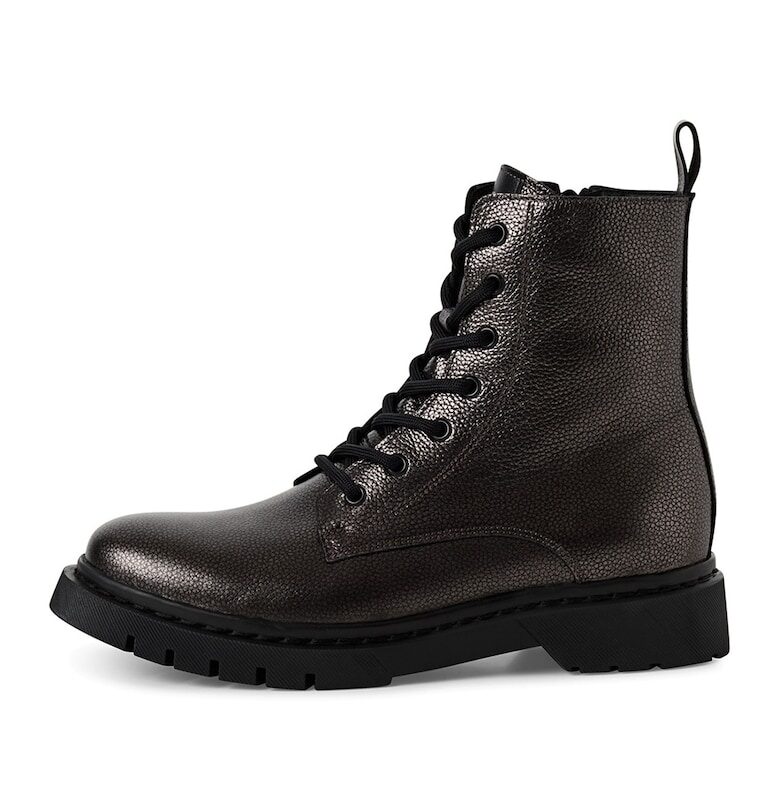 Боти с цип встрани - Избеляло черно Tamaris