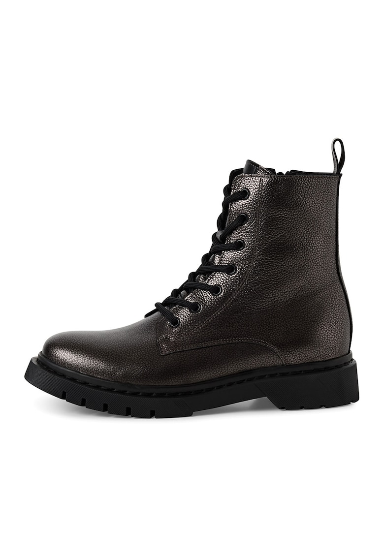 Боти с цип встрани - Избеляло черно Tamaris