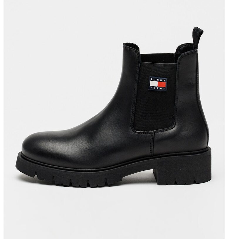 Боти челси с масивен ток - Черен Tommy Jeans
