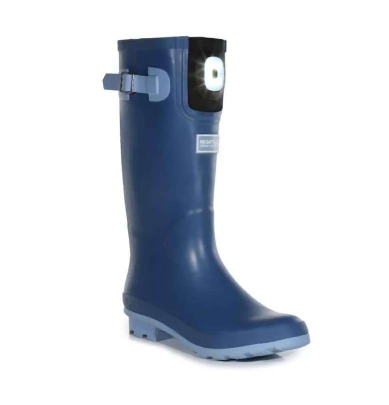 Ботуши  Fairweather Shine със светлини - водоустойчиви - гумени - сини - синтетичен материал Regatta