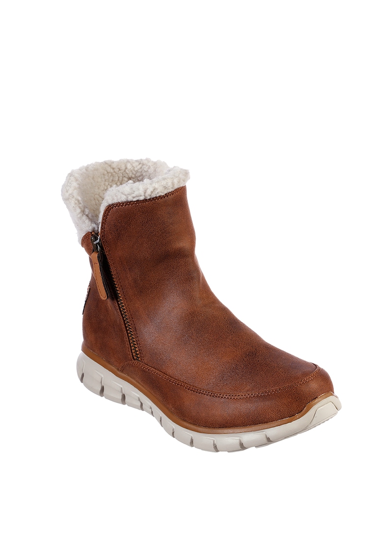 Ботуши SynergyCollab - - Канелено кафяво Skechers