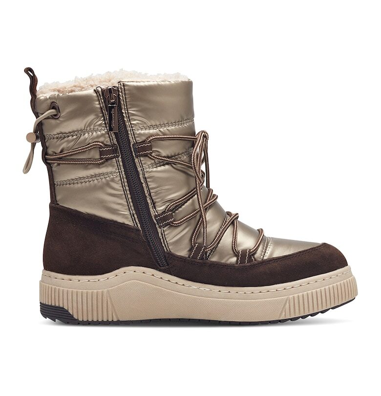 Ботуши за сняг с велур - Бежов Tamaris Comfort