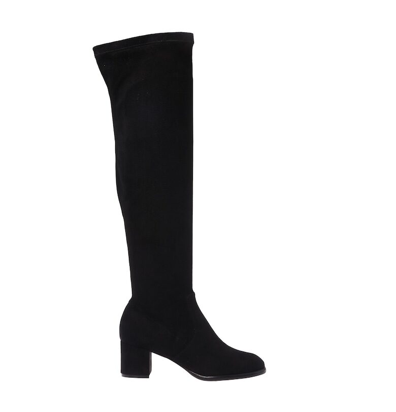 Ботуши от еко велур - Черен Baldinini