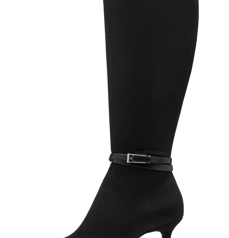 Ботуши от еко велур - Черен Tamaris