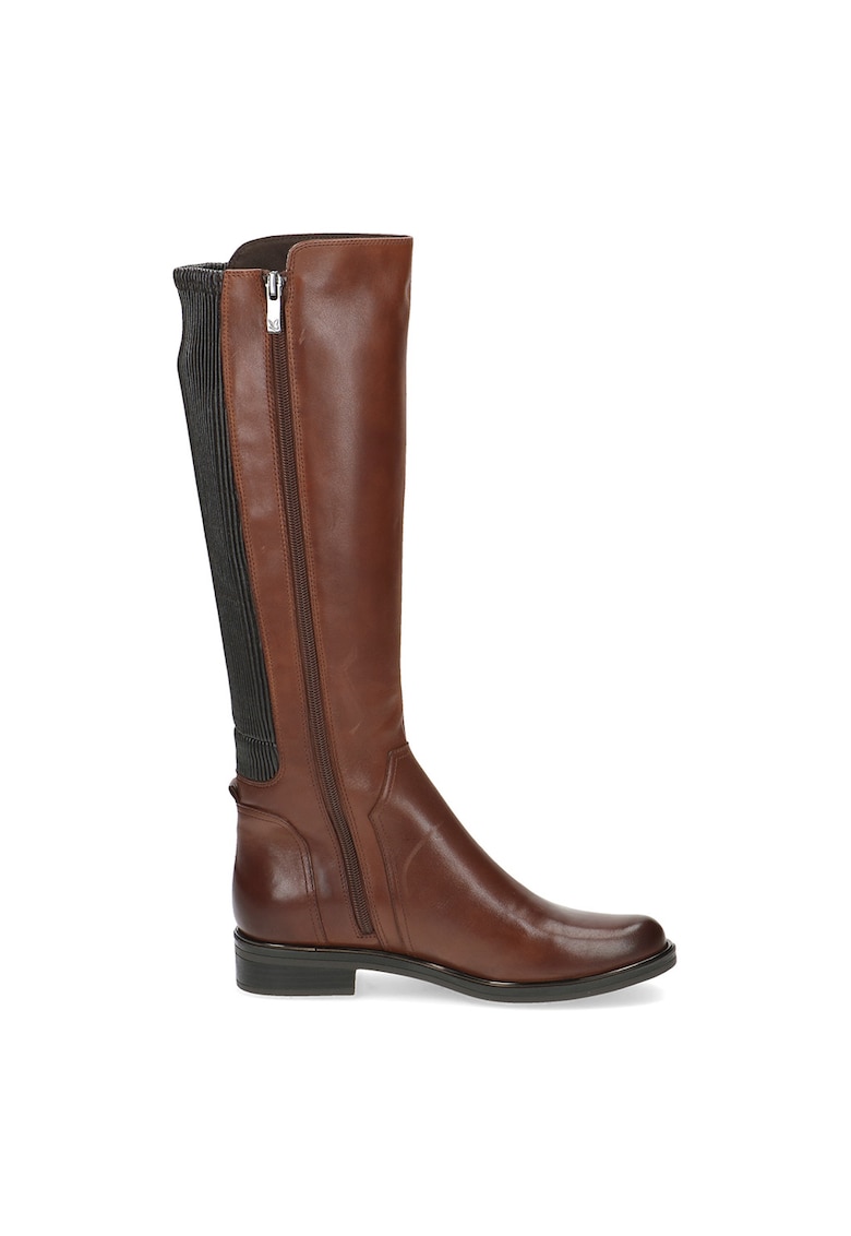 Ботуши от кожени панели - Коняк кафяв Caprice