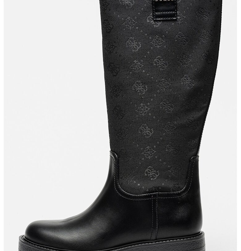 Ботуши с монограм - Черен GUESS