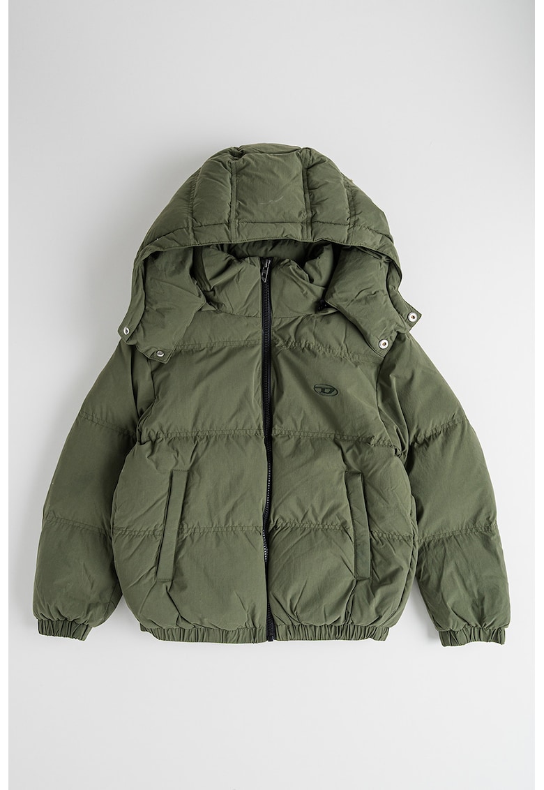 Бухнало яке с качулка - Папратово зелено Diesel