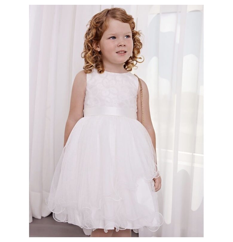 Бяла рокля за момичета  Бял Abel  Lula