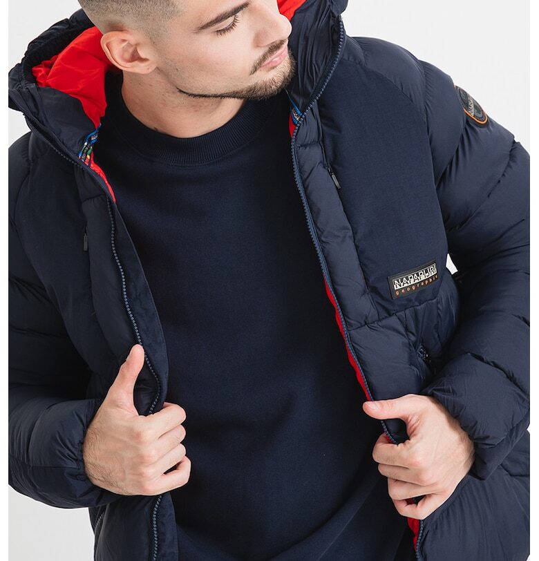 Ватирано зимно яке Moesa с цип - Тъмносин Napapijri