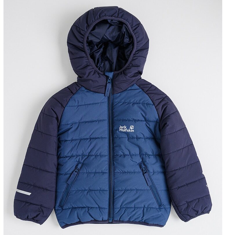 Ватирано зимно яке Zenon с качулка - Тъмносин Jack Wolfskin