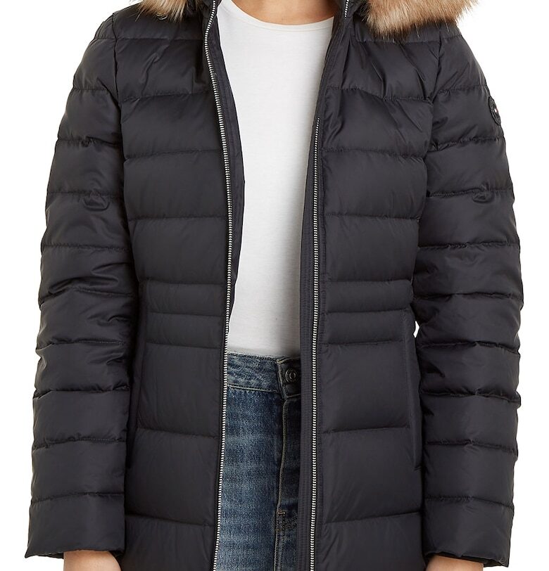 Ватирано зимно яке - Черен Tommy Hilfiger