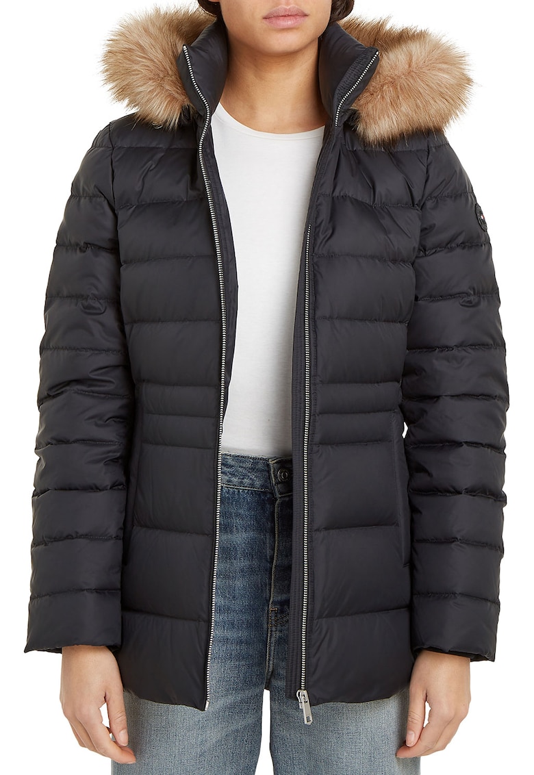 Ватирано зимно яке - Черен Tommy Hilfiger