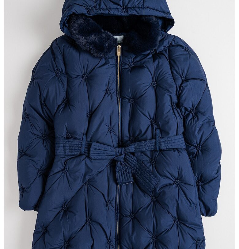 Ватирано зимно яке с връзка - Тъмносин Abel  Lula